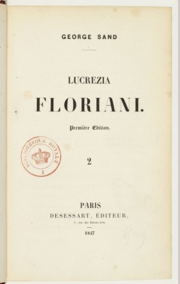 Lucrezia Floriani, George Sand, 1847