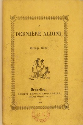 La dernière Aldini, par George Sand, 1838