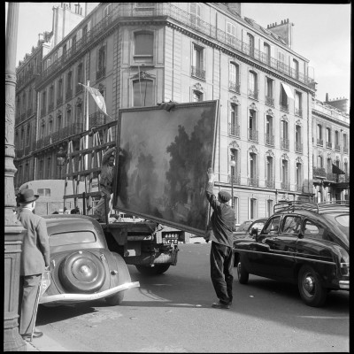 Arrivée du Fragonard à la banque de France, Fonds Galerie Charpentier